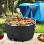 barbacoa en una autocaravana