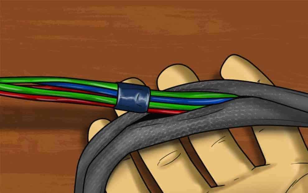 Proteger cables con telar